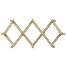 APPENDIABITI ESTENSIBILE IN LEGNO 10 POSTI NATURALE