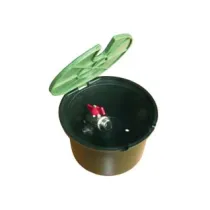 POZZETTO PVC TONDO CON COPERCHIO E RUBINETTO