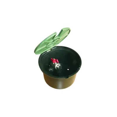 POZZETTO PVC TONDO CON COPERCHIO E RUBINETTO