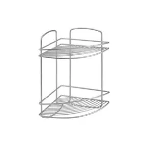 MENSOLA BAGNO CUCINA ANGOLARE A 2 PIANI SERIE ONDA