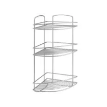 MENSOLA BAGNO CUCINA ANGOLARE A 3 PIANI SERIE ONDA