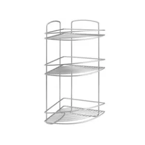MENSOLA BAGNO CUCINA ANGOLARE A 3 PIANI SERIE ONDA