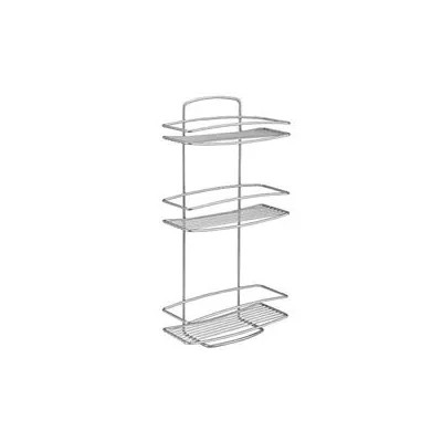 MENSOLA BAGNO CUCINA RETTANGOLARE A 3 PIANI SERIE ONDA