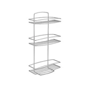 MENSOLA BAGNO CUCINA RETTANGOLARE A 3 PIANI SERIE ONDA