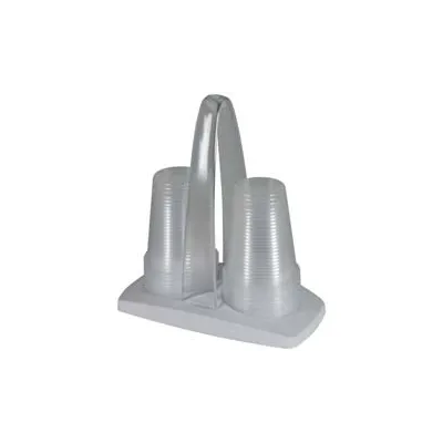PORTABICCHIERI IN PLASTICA BIANCO