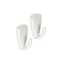 GANCIO ADESIVO GRANDE IN PLASTICA PZ.2 "PRESTO"