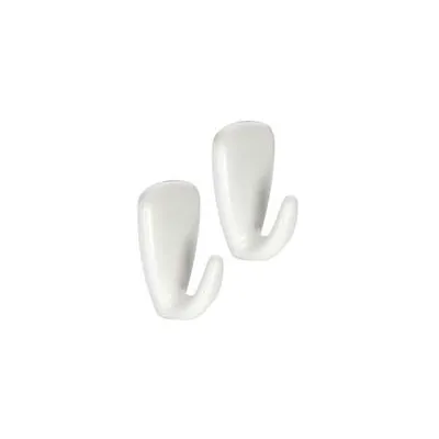 GANCIO ADESIVO GRANDE IN PLASTICA PZ.2 "PRESTO"