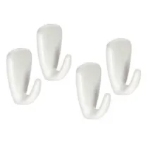 GANCIO ADESIVO PICCOLO IN PLASTICA PZ.4 "PRESTO"