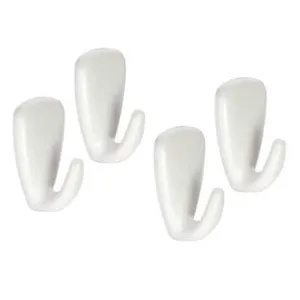 GANCIO ADESIVO PICCOLO IN PLASTICA PZ.4 "PRESTO"