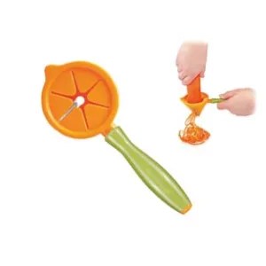 AFFETTA JULIENNE A SPIRALE CORPO PLASTICA E LAMA ACCIAIO PRESTO CARVING