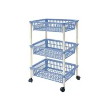 CARRELLO "MITO" 3 PIANI CON RUOTE