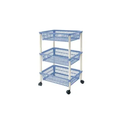CARRELLO "MITO" 3 PIANI CON RUOTE