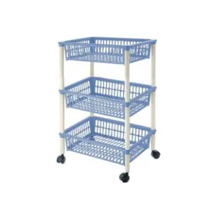 CARRELLO "MITO" 3 PIANI CON RUOTE