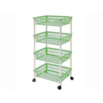 CARRELLO MITO 4 PIANI CON RUOTE CM.40X29X85H.