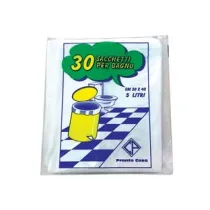 SACCO PATTUMIERA PER BAGNO BIANCO PZ.30