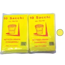 SACCO CONDOMINIALE RINFORZATO GIALLO  PZ.10
