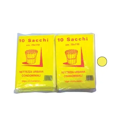 SACCO CONDOMINIALE RINFORZATO GIALLO  PZ.10