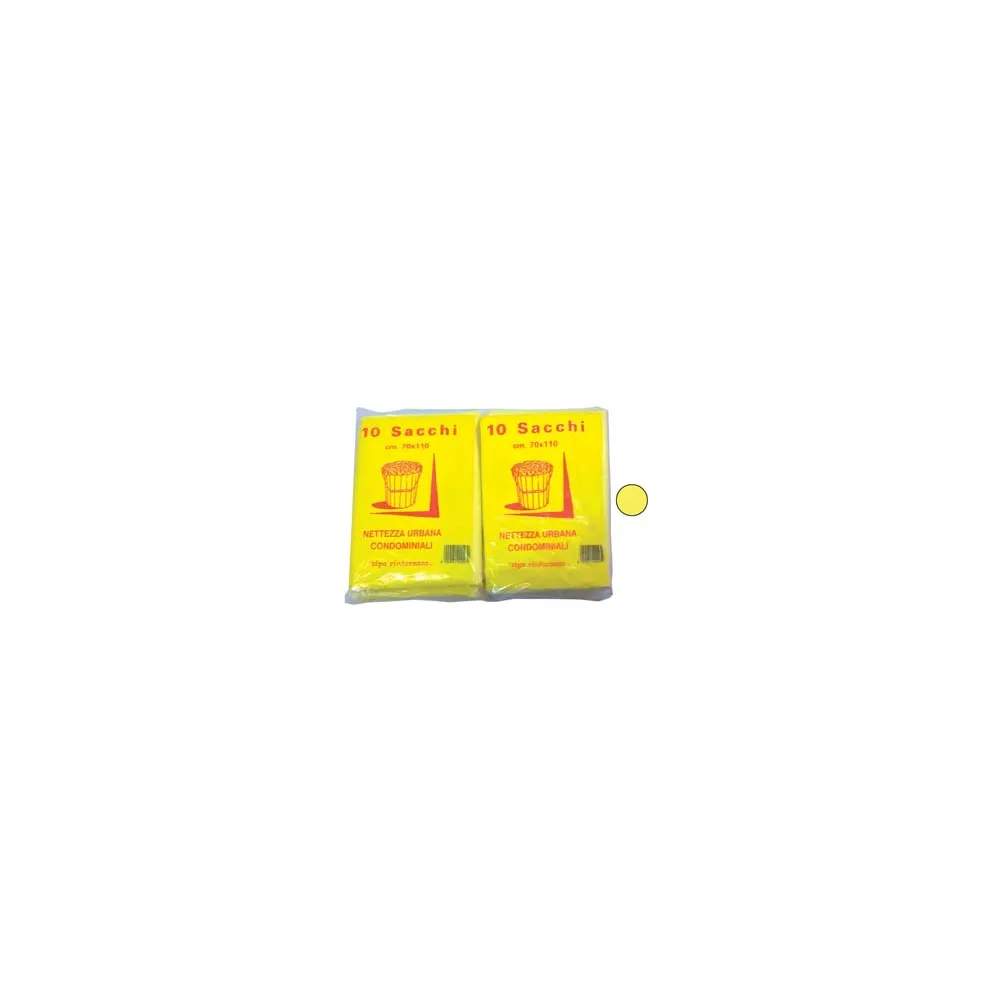 SACCO CONDOMINIALE RINFORZATO GIALLO  PZ.10