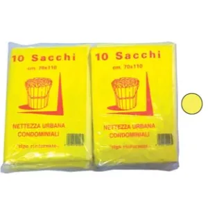 SACCO CONDOMINIALE RINFORZATO GIALLO  PZ.10