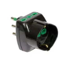 ADATTATORE TRIPLO SHUKO 2 POLI + TERRA 16A VERTICAL SYSTEM