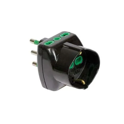 ADATTATORE TRIPLO SHUKO 2 POLI + TERRA 16A VERTICAL SYSTEM