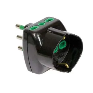 ADATTATORE TRIPLO SHUKO 2 POLI + TERRA 16A VERTICAL SYSTEM