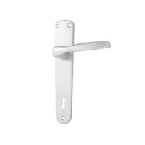 MANIGLIA MODELLO "ALU" CON PLACCA IN ALLUMINIO ARGENTO
