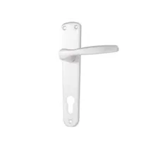 MANIGLIA MODELLO "ALU" CON PLACCA IN ALLUMINIO ARGENTO