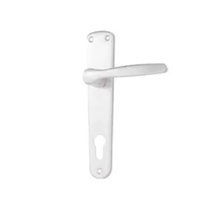 MANIGLIA MODELLO "ALU" CON PLACCA IN ALLUMINIO ARGENTO