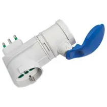 ADATTATORE INDUSTRIALE SPINA 16A PRESA SCHUKO BIP. + CEE IP44
