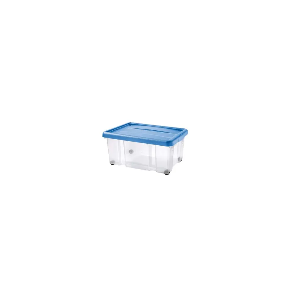 CONTENITORE "PUZZLE BOX" CON COPERCHIO A SCATTO E RUOTE