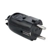 SPINA SCHUKO 2 POLI + TERRA 16A NERA