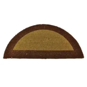 ZERBINO ECOCO SEMICERCHIO CM.40X80 MARRONE SPESSORE MM.18
