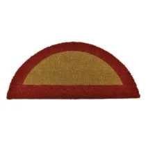 ZERBINO ECOCO SEMICERCHIO CM.40X80 ROSSO SPESSORE MM.18