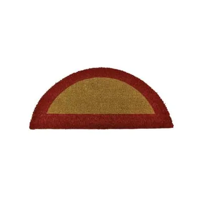 ZERBINO ECOCO SEMICERCHIO CM.40X80 ROSSO SPESSORE MM.18