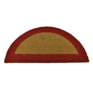 ZERBINO ECOCO SEMICERCHIO CM.40X80 ROSSO SPESSORE MM.18