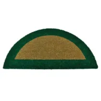 ZERBINO ECOCO SEMICERCHIO CM.40X80 VERDE SPESSORE MM.18