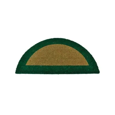 ZERBINO ECOCO SEMICERCHIO CM.40X80 VERDE SPESSORE MM.18