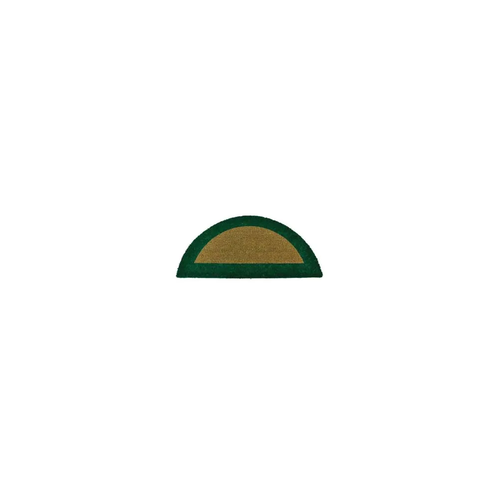 ZERBINO ECOCO SEMICERCHIO CM.40X80 VERDE SPESSORE MM.18
