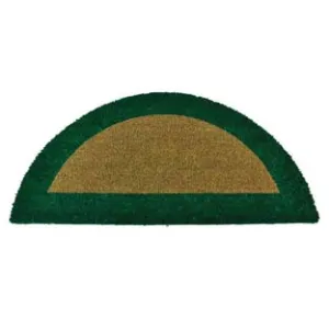 ZERBINO ECOCO SEMICERCHIO CM.40X80 VERDE SPESSORE MM.18