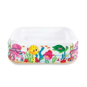 PISCINA GONFIABILE QUADRA  "AQUARIUM"  +3 ANNI