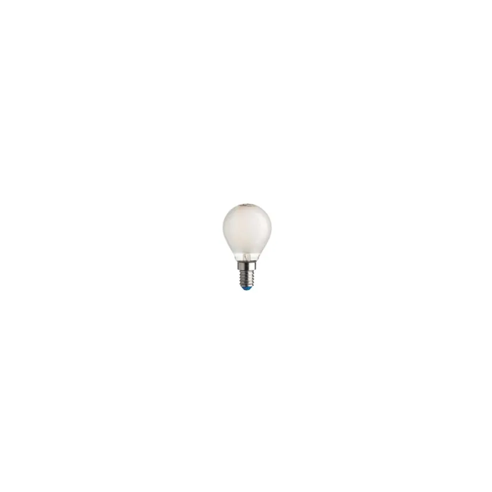 LAMPADA FILO LED SFERA STICK SATINATA E14