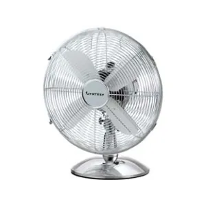 VENTILATORE DA TAVOLO IN ACCIAIO CROMATO CM.40