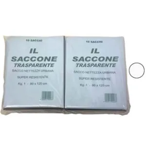 SACCO "IL SACCONE" TRASPARENTE PZ.10
