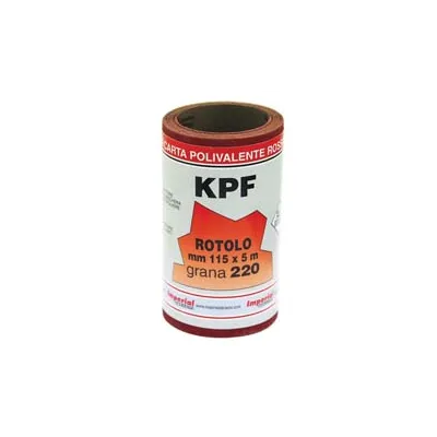 CARTA RESINATA AL CORINDONE CON SUPPORTO LATTICE KPF IN MINIROLL