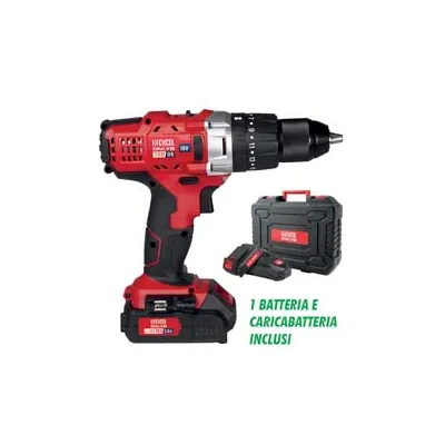 TRAPANO AVVITATORE A BATTERIA LITIO 18V 2AH PERCUSSIONE TRB05 ONLY1