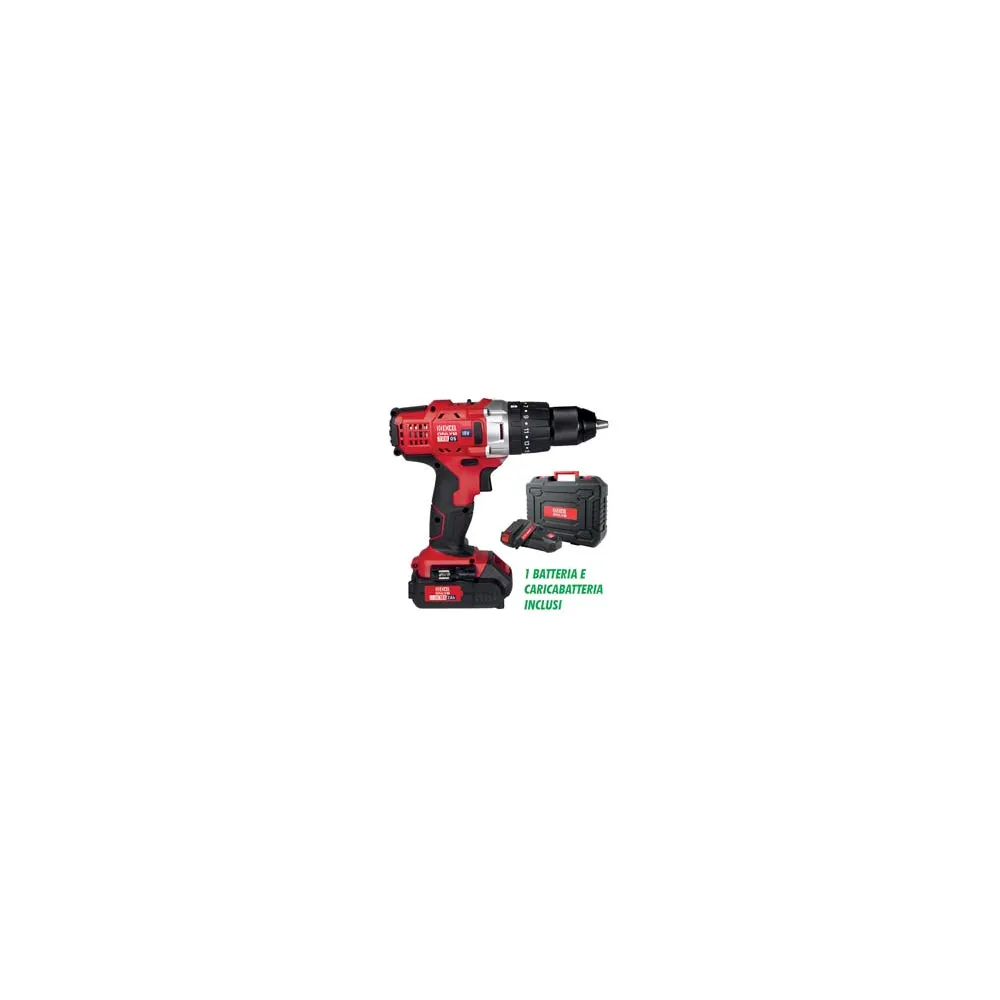TRAPANO AVVITATORE A BATTERIA LITIO 18V 2AH PERCUSSIONE TRB05 ONLY1