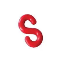 GANCIO A "S" PER CATENA IN PLASTICA