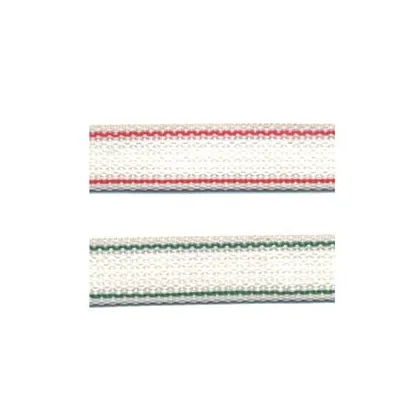 CINTINO NYLON RIGATO ROSSO E VERDE PER AVVOLGIBILI