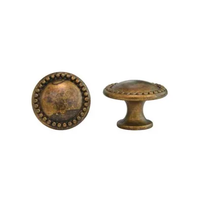 POMOLI PER MOBILI MOD.24222 IN ZAMA OTTONE ANTICATO
